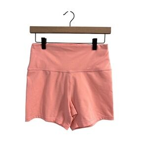 OFFLINE by Aerie Pink Bike Shorts The Hugger Hi-Rise 5" Inseam Large